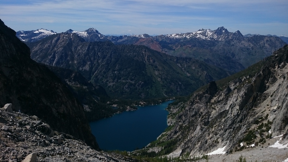 Colchuk Lake as seen from Aasgard Pass